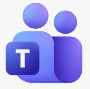 Microsoft Teams App Icon Image of two connected purple people with a white T in the front in a dark purple square